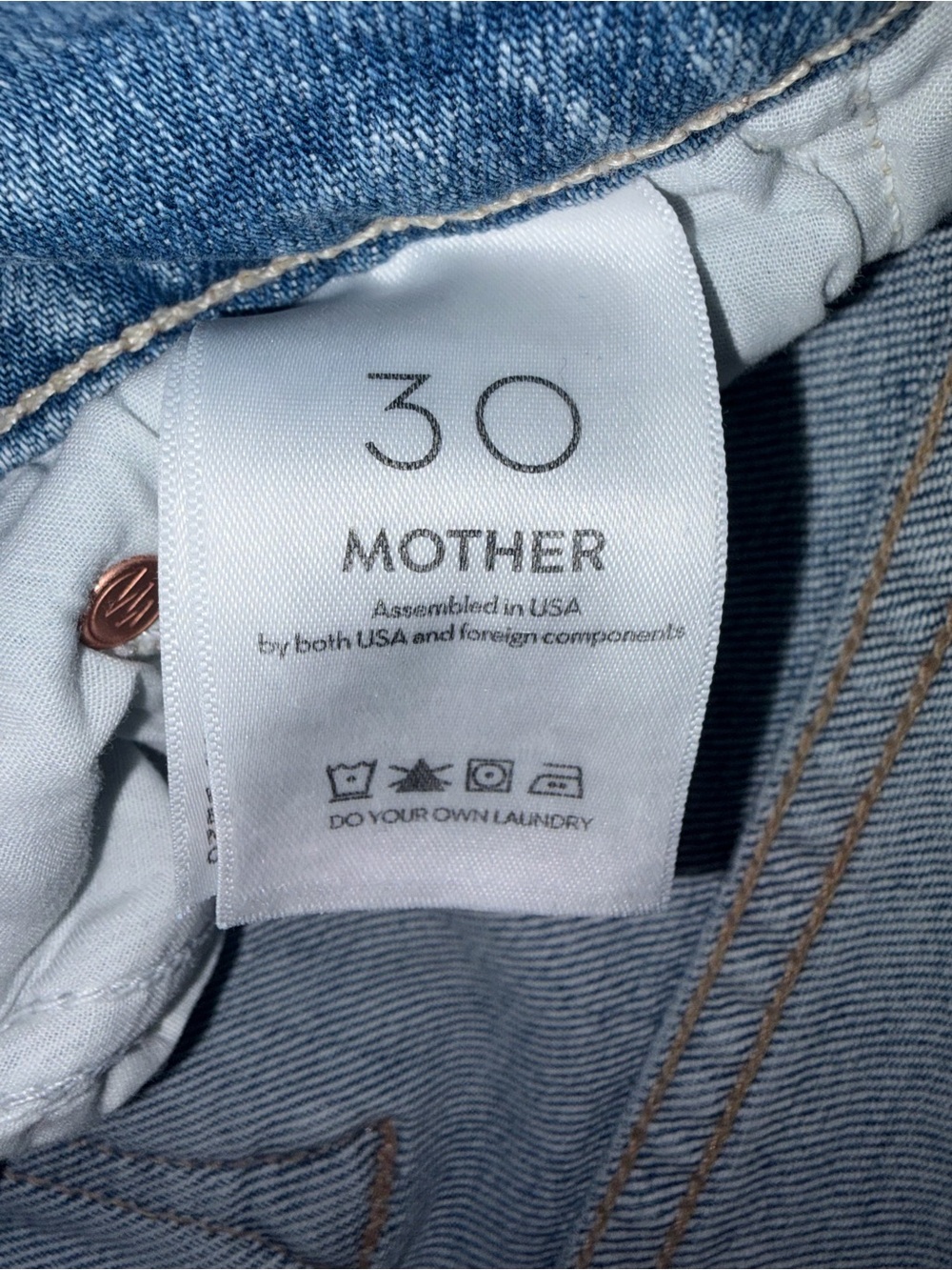 NWT Mother Superior Tomcat Roller Skimp, Puzzled, Retail $268, Size 30 - Picture 11 of 13